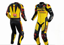 NEW MEN'S RACING 1 PIECE MOTORCYCLE MOTO GP BIKER LEATHER SUIT