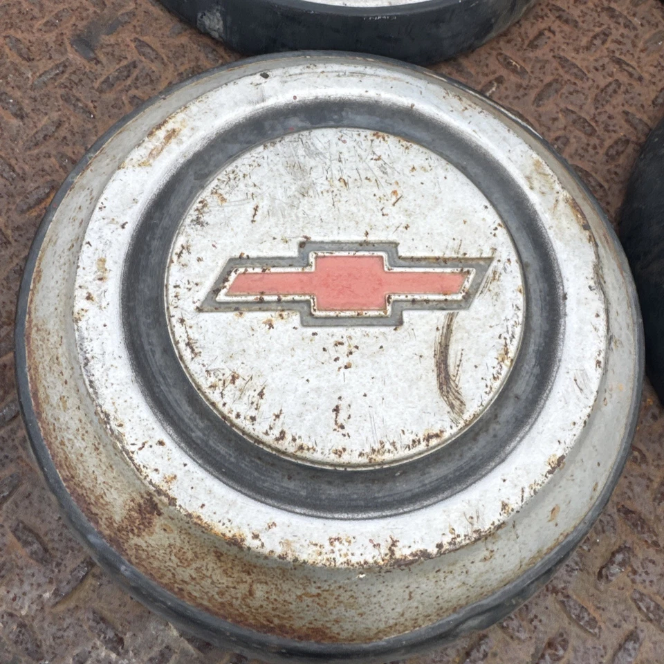 Chevy C-10 1967-1968 Truck 10.5" Dog Dish Bowl Hubcap SET of 4 Caps - Image 2 of 4