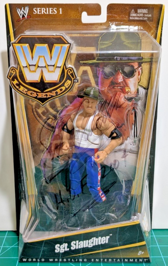 限定　レア　WWE WWF サージェントスローターSgt. Slaughter Sgt Slaughter WWE WWF Wrestling Legends Series 1 Action Figure
