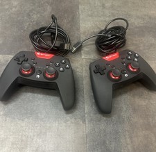 Ematic Nintendo Switch Wired Controller Pair NSWC012W Set Of 2 Black Red
