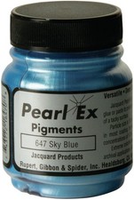 Jacquard Pearl Ex Powdered Pigment .75oz-Sky Blue