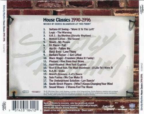 Various - Strictly Rhythm - House Classics 1990-1996 CD Comp Mixed CD Electr 029 - Bild 2 von 4