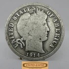 1914 Barber Silver Dime, 90% Silver - #C54946NQ