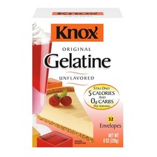 Versatile Unflavored Gelatin - 32 Packets, 5 Calories Each, Perfect for Baking