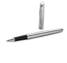 Waterman Hemisphere Essential Stainless Steel Chrome Trim Black Ink Pen S0920450