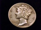 1945-S Micro "S" Mercury Dime, Fine Grade.  A nice coin.