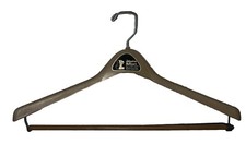 Vintage Johnston McVicars Plastic Suit Jacket Pants Hanger Wichita Kansas