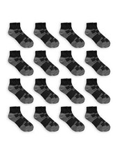 Fruit of the Loom Men's Breathable Ankle Socks 16 Pack