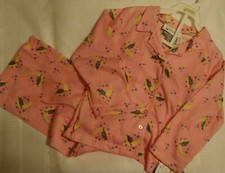 MY MICHELLE Girls Size 4 Pink Dog Moon Print Sleepwear Pajama Set NWT