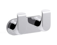 NEW Kohler K-97500-CP 154 Avid Double Robe Hook Rack