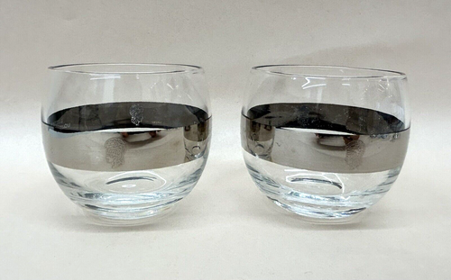 Women's Army Corps WW2  25th Anniversary 1967 Roly Poly Bar Glasses Set of 2 - Picture 4 of 9