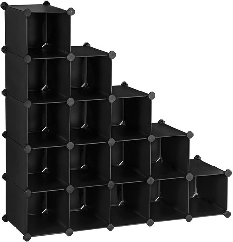 Zapatero Modular Armar en Varias Formas Organizador Zapatos Negro | eBay