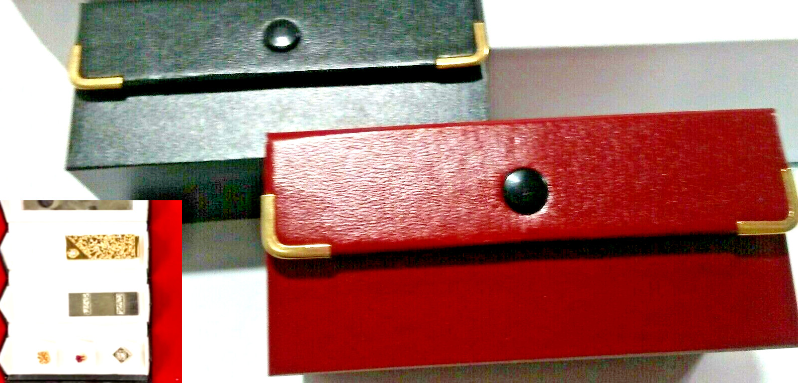 Es 4 Pcs Wardrobe Black Red Gold Mirror Men Lady Organizer N