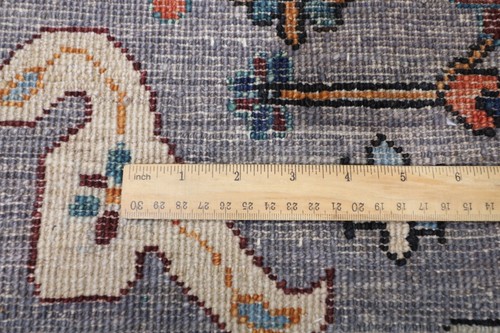14 ft Hallway Tribal Gray Runner Rug Afghan Hand Knotted 100% Wool Bedroom Rug - Picture 12 of 12