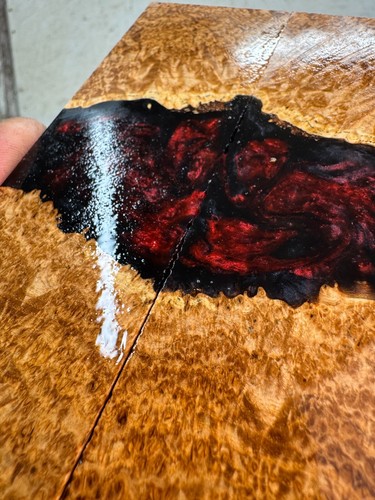 Stabilized Black Ash Burl Knife Scales | SBAB 939 - Picture 4 of 6