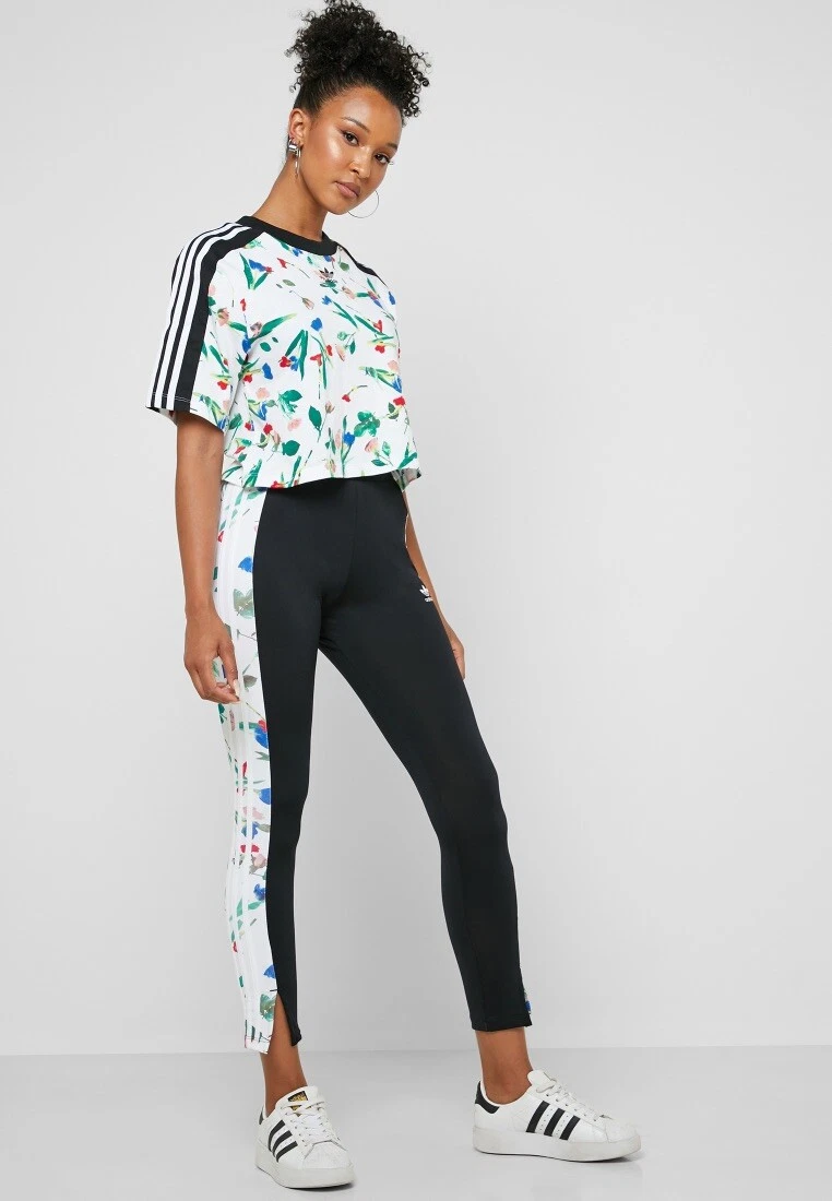 adidas trefoil leggings grey