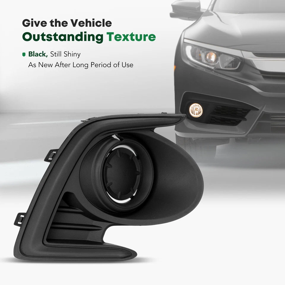 Cubierta de luz antiniebla delantera izquierda para Mitsubishi Mirage G4 2017-2020 sedán 4 puertas Foto 4 de 4