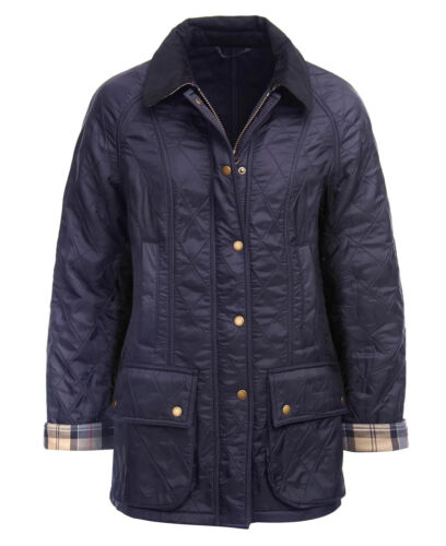 NWT Barbour Beadnell Polarquilt Quilted Jacket. Navy. 4 US (8 UK) MSRP $295