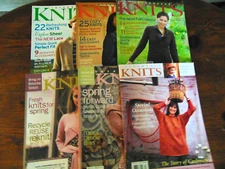 Lot of 6 issues of INTERWEAVE KNITS Pattern Magazines Lot #04 2001-2009 VGC
