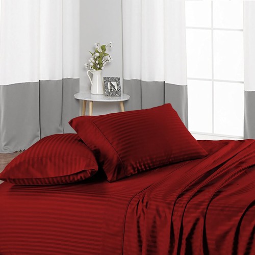 Ultimate Egyptian Cotton 1000TC 4 PCs Sheet Set Select AU Size Multi Colors - Foto 206 di 315