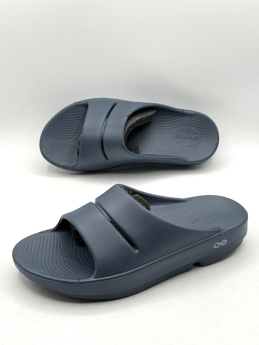 OOFOS OOahh Unisex Moroccan Blue US Men’s 7 Women’s 9 EUR 40 recovery sandals OOFOS OOahh Unisex Moroccan Blue -US Men main image 4