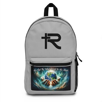 He's Got The Whole World In His Hands Backpack - Gray