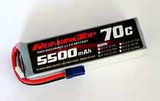RoaringTop LiPo Battery Pack 70C 5500mAh 4S 14.8V with EC5 Plug