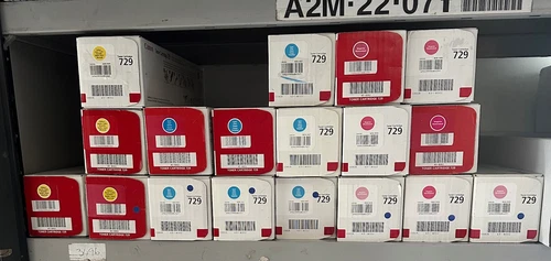 Genuine Canon 729  Toner Cartridge - New 4 yellow, 7 cyan & 7 Magenta