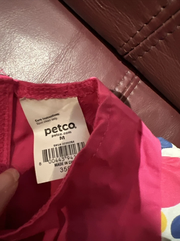 Petco Cumpleaños Niña Cupcake Perro Vestido Med Mediano Rosa Lunares Nuevo Foto 3 de 4