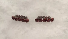 Translucent RED T6 Torx Screws Set For Cold Steel Recon 1 Knife  - Set of 10Pcs