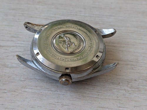Vintage Acme De Luxe Taucher Armbanduhr Lünette 1960er schwarzes Zifferblatt - Bild 15 von 19