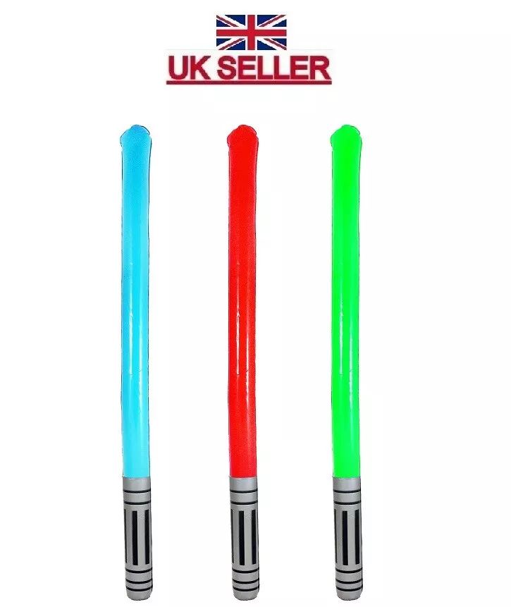 INFLATABLE BLOW UP LIGHT STICK SABRE LIGHTSABER TOY GALAXY WARS STAR 90 cm
