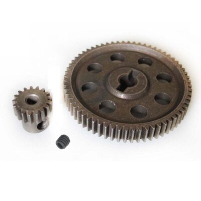 11184 & 11119 Differential Steel Metal Gear 64T & 17T for HSP 1/10 RC Car