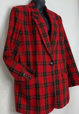 red and white checkered jacket