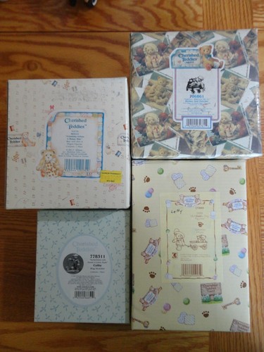 Lote de 4 Cherished Teddies Molly Colby Letty Booker y Fletcher Wagon Scooter - Imagen 2 de 13