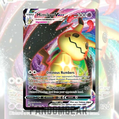 mimikyu vmax pokemon card price - - 069/172 30 / 1 TCGplayer Tip 2021 Pokemon Japanese Sword &