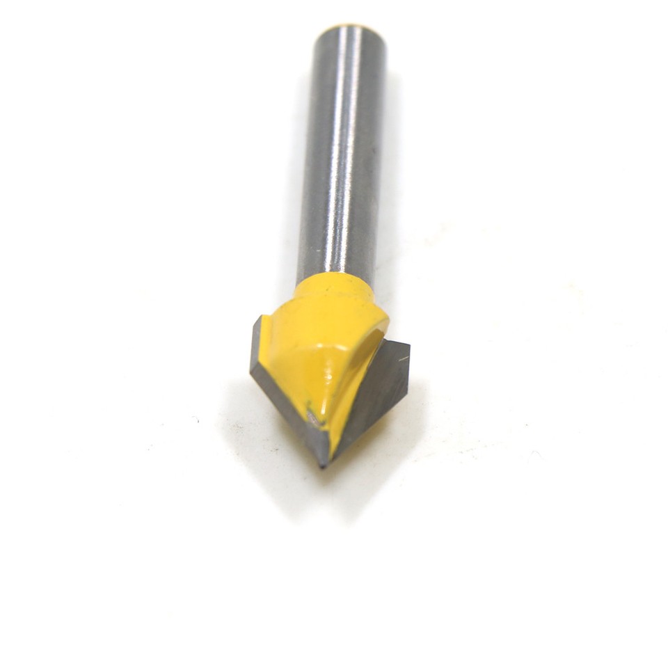 1Pcs V Groove Router Bit - Angle: 60 Degree, Diameter: 1/2