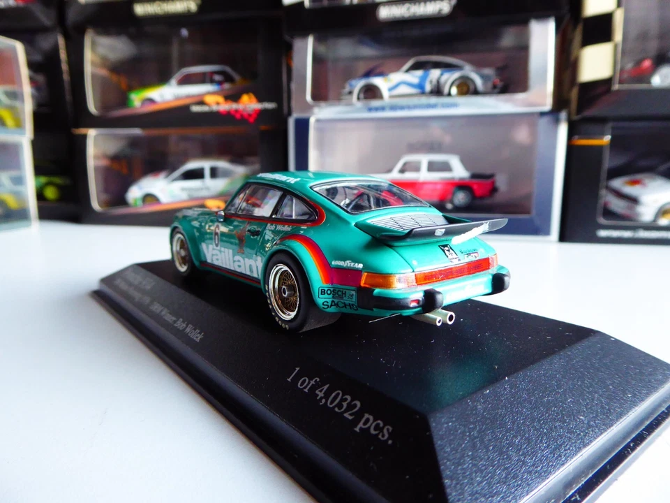1/43 Minichamps Porsche 934 Vaillant Kremer Winner DRM 200 Miles Norisring 1976 - Imagen 4 de 4