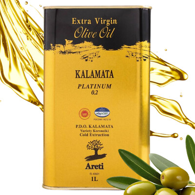 Olivenöl 1L Kalamata Extra Virgin Platinum Kaltgeprest 0.2