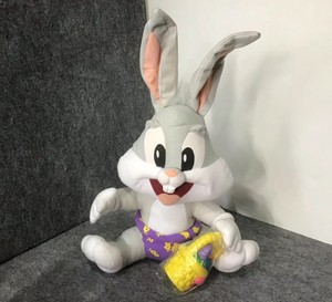 1996 Vintage Tyco Baby Looney Tunes Stuffed Plush Bugs Bunny w/Easter Basket | eBay