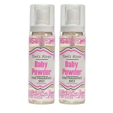 2 Pack - Perfume Body Spray Mist - Baby Powder 2oz MADE IN USA Brand New  