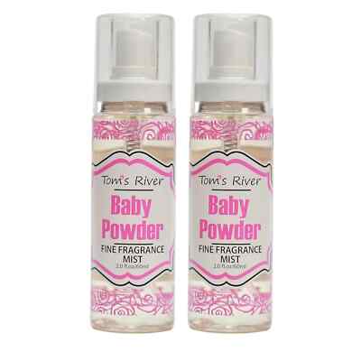 2 Pack - Perfume Body Spray Mist - Baby Powder 2oz *MADE IN USA* Brand New!!!