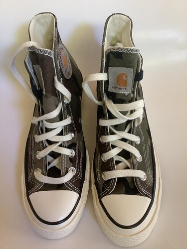Size 6.5 - Converse Chuck 70 High x Carhartt WIP Camo 2021 169221C Unisex - Picture 8 of 13