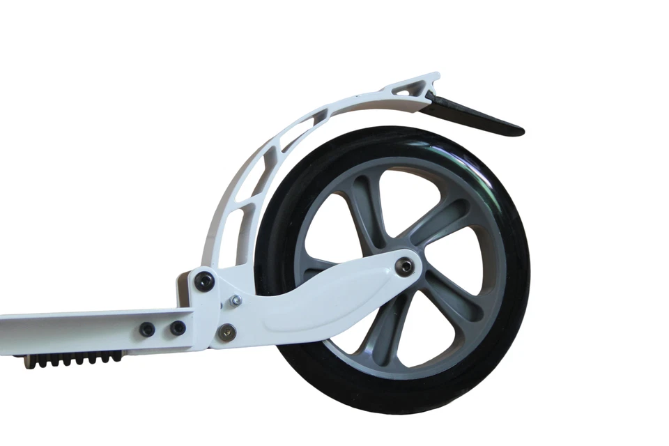 Hepros Fully Scooter PU-Wheel 200mm Cityroller Erwachsene Weiß - Bild 4 von 4