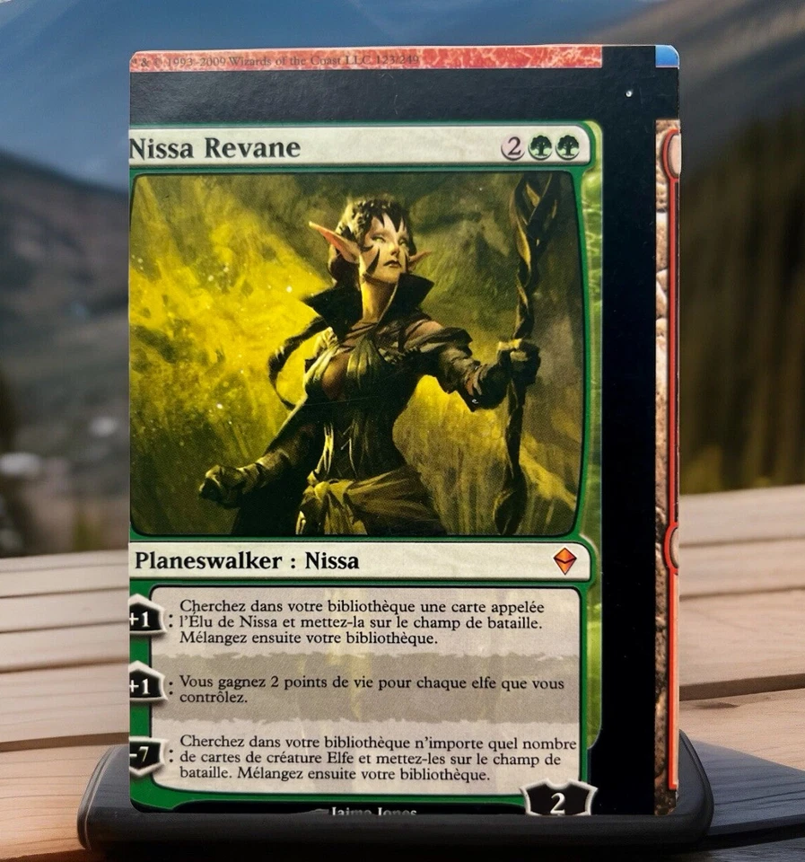**Nissa Revane Miscut** French Zendikar Magic The Gathering Misaligned MTG - Image 4 of 4