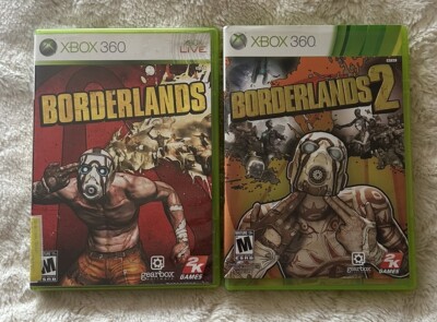 Borderlands + Borderlands 2 (Xbox 360 Video Game Lot) Complete, Tested. 