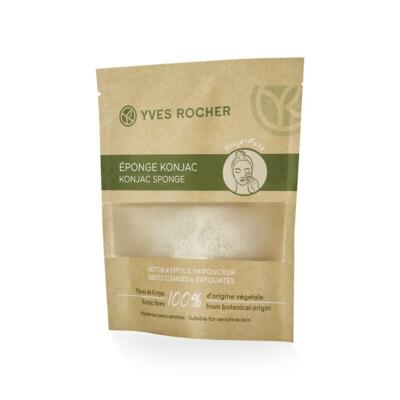 Konjac Schwamm zum Reinigen, Reinigen und Peeling der Gesichtshaut Yves Rocher