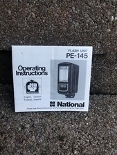 Original National Flash Unit PE-145 Instuctions