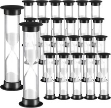 Geelin 24 Pcs 30s Sand Timer Kids for Classroom Acrylic Covered Hourglass Clo...