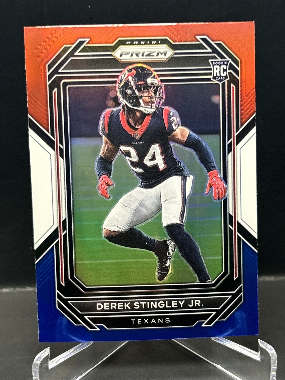 2022 Panini Prizm Red White Blue Derek Stingley JR RC Rookie #369 Houston Texans